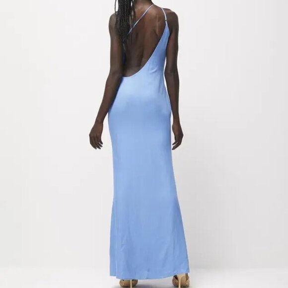 New Atoir Lee Dress in Alaska Blue Size S maxi backless